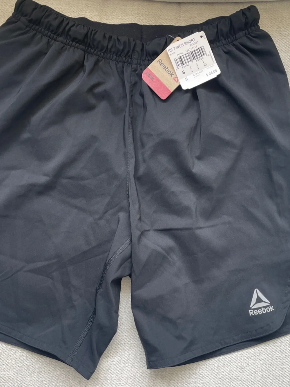 Reebok Black Athletic Training Shorts with Logo